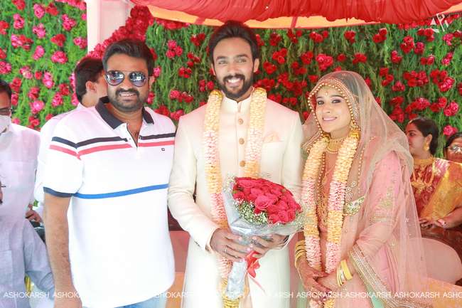 Actor Arav - Actress Raahei Marriage Stills